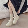 Female Autumn New Style All Match Sweet Literature Retro Small Broken Flowers In The Tube Pile Socks