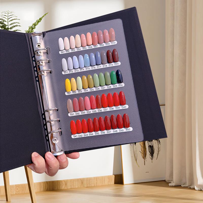 Loseblatt Tragbares Nagellack-Farbmusterbuch - Erweiterte Anzeige für Farbkarte