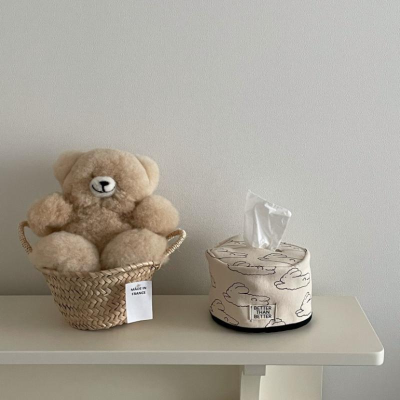 Bowknot Tissue Paper Storage Box Roll Paper Tissue Case Holder Car Napkin Tissue Box Living Room Table Decor Home Organizer