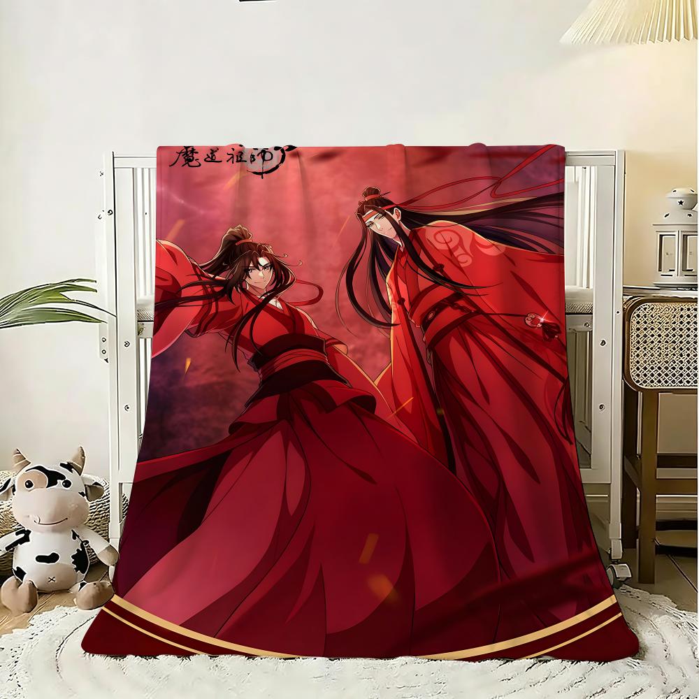 Chinese anima Mo Dao Zu Shi Throw g Flannel Blanket Lightweight Soft Skinfriendly Summer Thin Throw Blanket