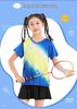 Unisex Kids' Quick-Dry Breathable Badminton Short Sleeve Shirt