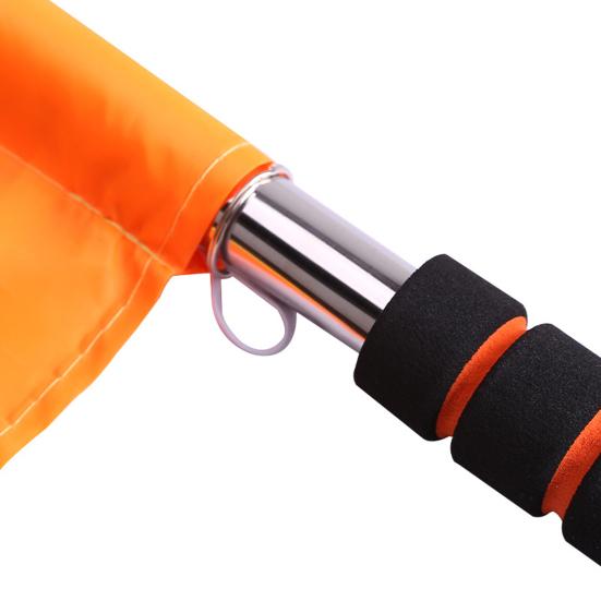 1 Pair Referee Flag Exquisite Easy To Use Stainless Steel Tube Soccer Judge Linesman Flag Football Referee Tool