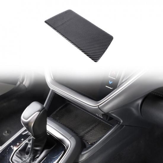 Carbon fiber Center storage slot mat Trim sticker For Subaru Crosstrek 2024+