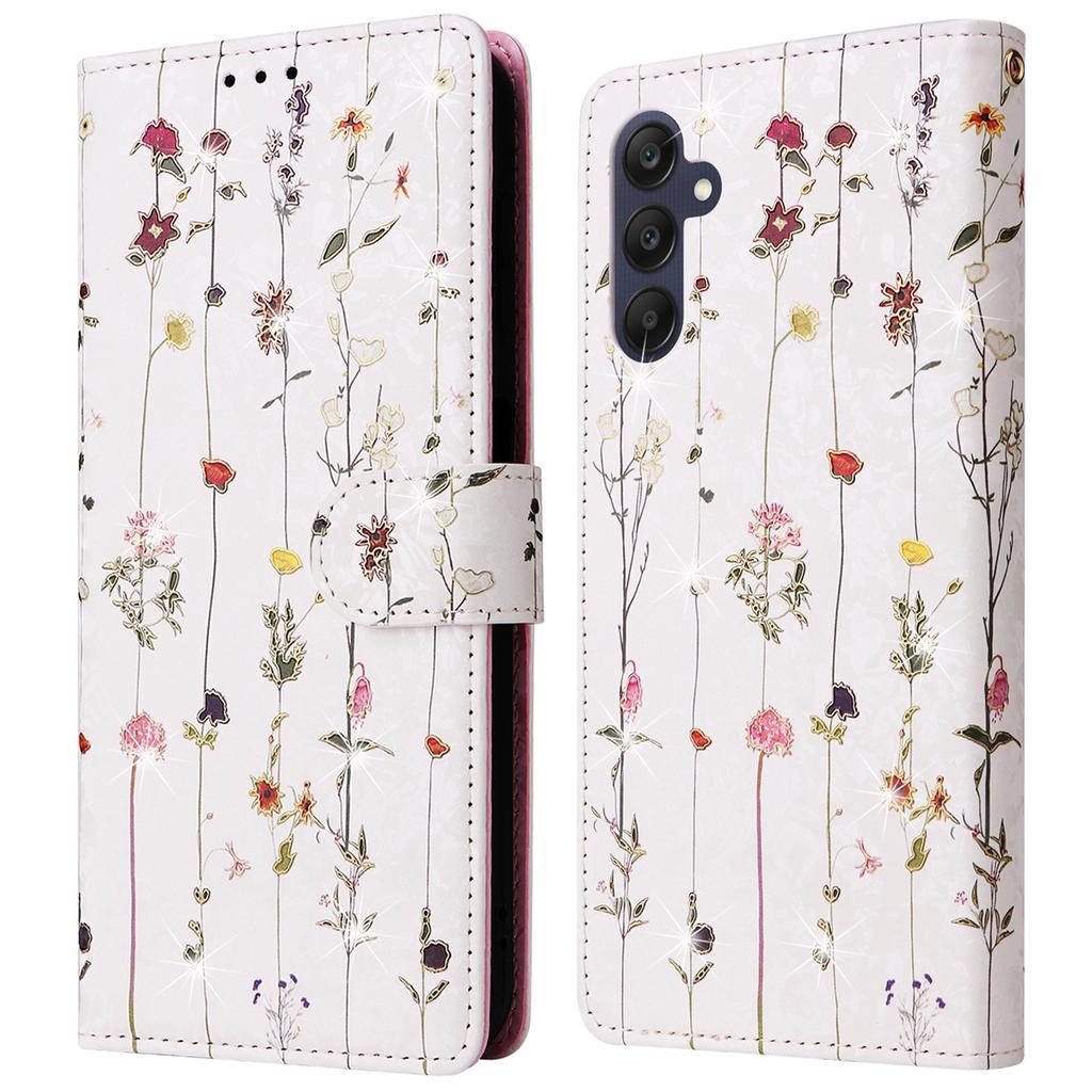 For Samsung Galaxy A25 5G (Global) (161.0 x 76.5 x 8.3mm) Leather Case Wallet Lacquered Phone Cover
