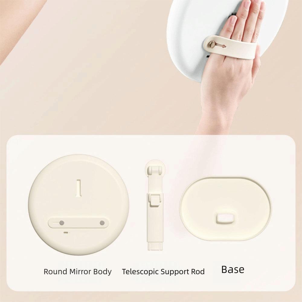 Tricolor Light Daylight Vanity Mirror Removable Adjustable Desktop Mirror Cosmetic