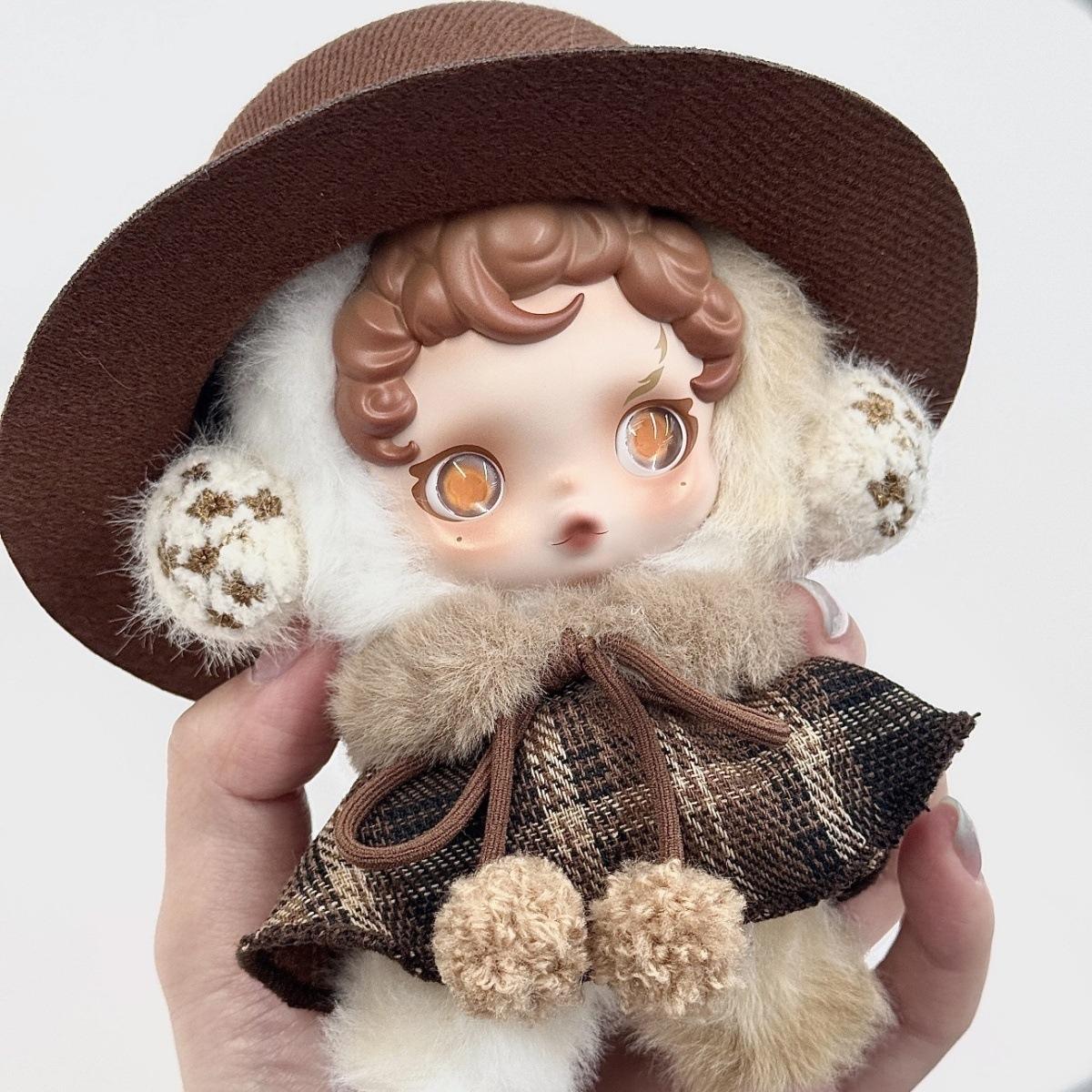 

SP Детская одежда Легкое плетение Сад Зима Движение Винил Плюш Skullpanda Одежда Второе поколение [кроме кукол] 15-17cm