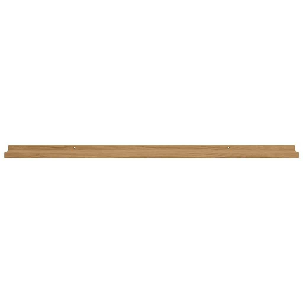 Wall Shelf with Shelf 4 pcs Brown 115 x 9 x 3 cm Particleboard