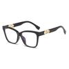 66022 Fashion Anti-Blue Versatile Men'S And Women'S Glasses 2024 New Internet Celebrity Retro Trend Simple Flat Mirror