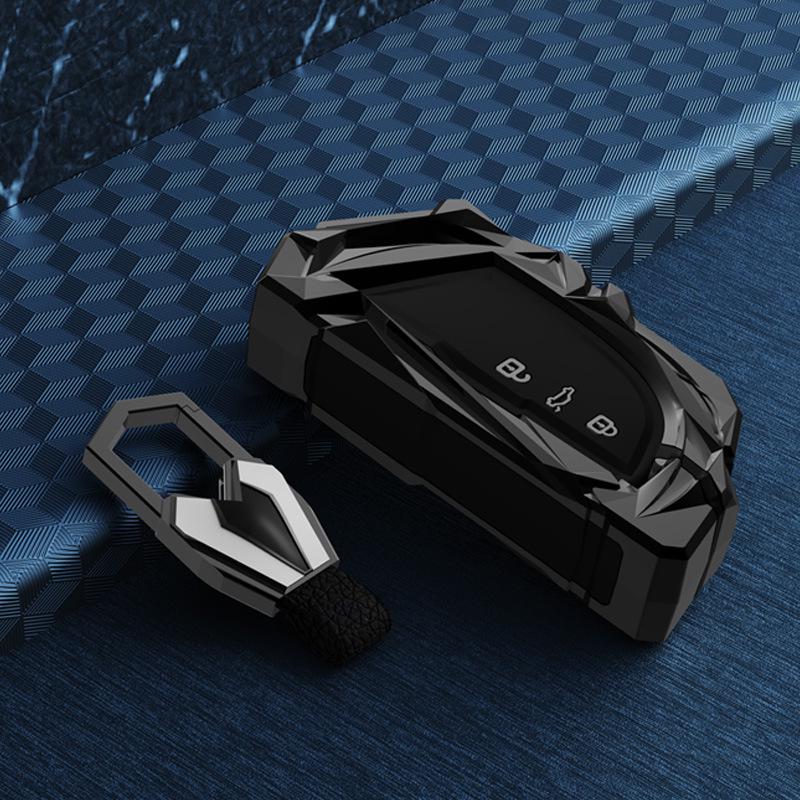 Volkswagen Key Case for Magotan, Passat, Tiguan L, Sagitar, Tayron, CC, Lavida - Trendy Car Shell Buckle Bag.