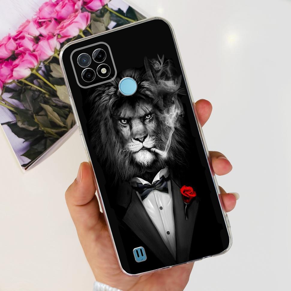 For Realme C21Y Case RMX3261  RMX3263 Cute Cartoon Cover Soft Silicone Phone Case For Realme C 21Y C21Y Bumper