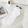 Japan Style Sexy Lace Ruffle Socks Ultra-thin Transparent Summer Hollow Mesh Crew Socks Women Fashion Harajuku Retro Socks
