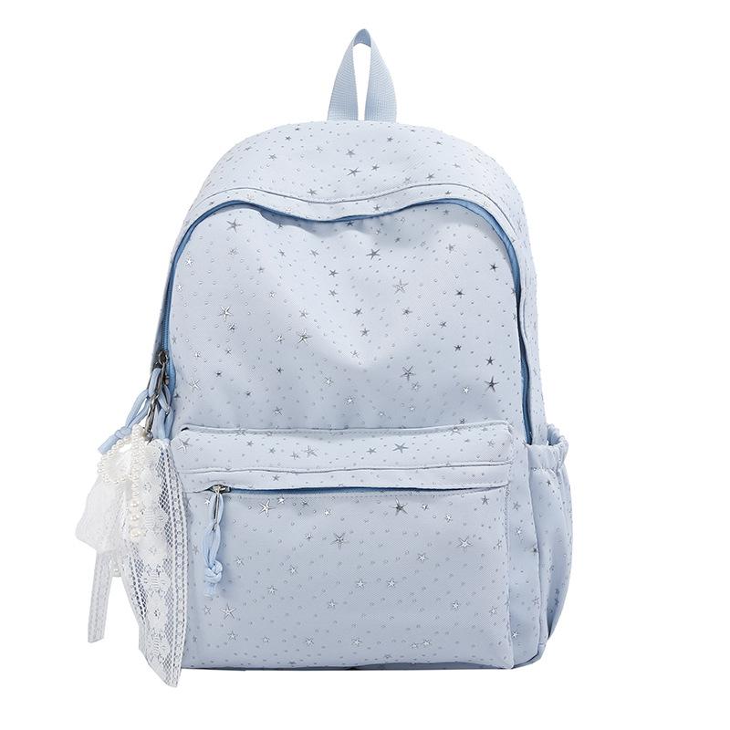 Schoolbag Star Schoolbag Female Cute High School Student Lightweight Ins Wind Backpack Simple Middle School Student Travel Small Backpack
