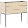 Ivory Plant Pot 100 X 45 X 90 Cm Galvanized Steel