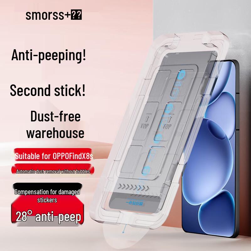 Smorss Bildschirmschutz und Objektivschutz für OPPO Find X Serie