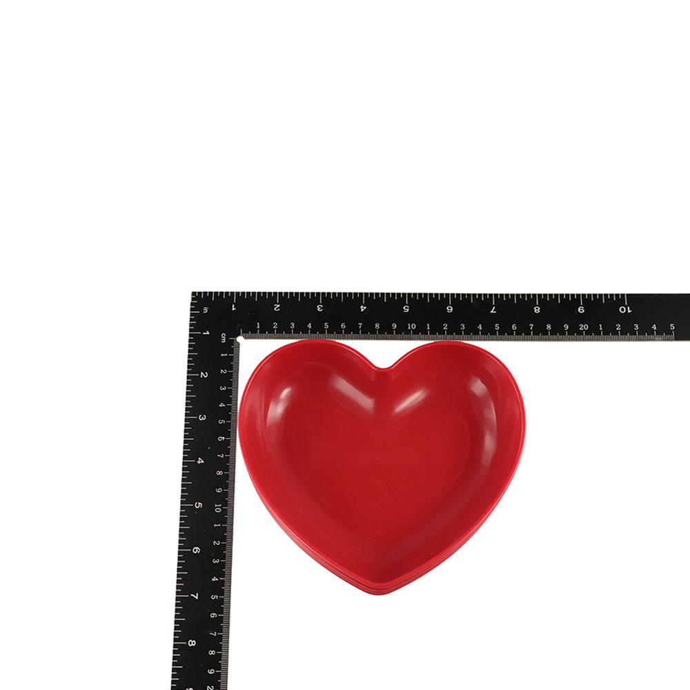 5/10Pcs Creative Love Fruit Plate Heart-shaped Nut Love Plate Red Love Plate  Home Party Use