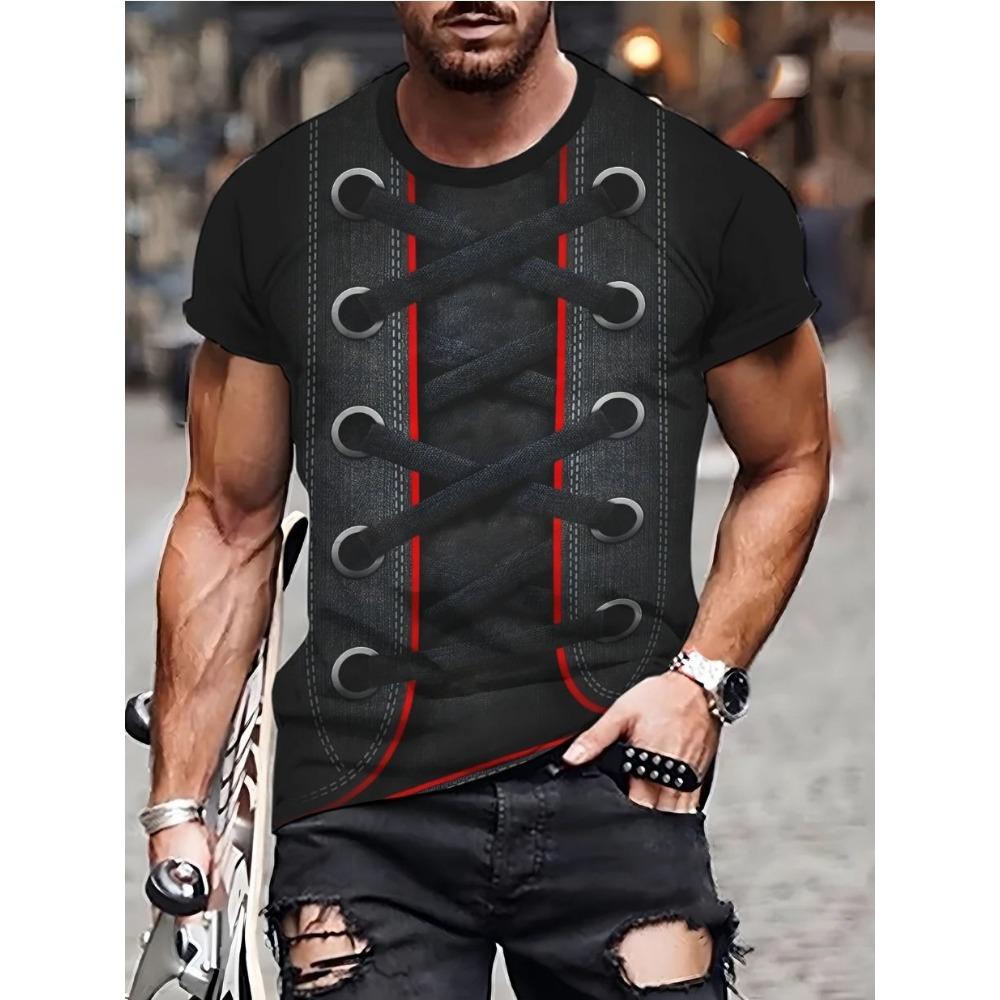 Abstract Face Pattern Wolf 3D Print T-Shirts Men Women Short Sleeve Round Neck T Shirt Street Tees Harajuku Y2K Top Men Clothing