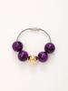 Independence Day & Halloween Sports Style Wooden Bead Keychain Bracelet