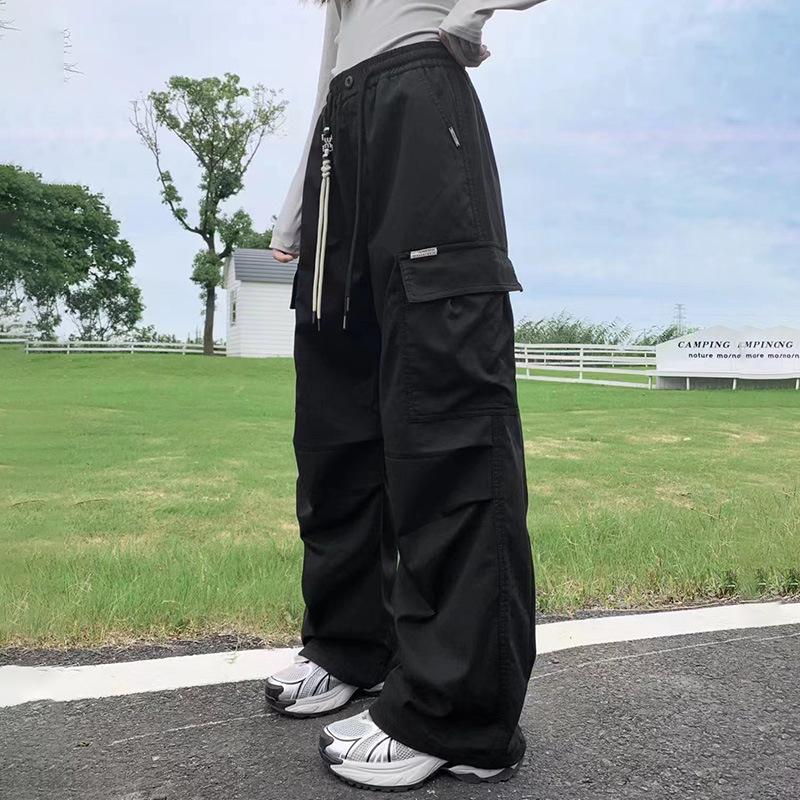 

Junior High School Girls Loose Wide-Leg Pants for Spring and Autumn Small