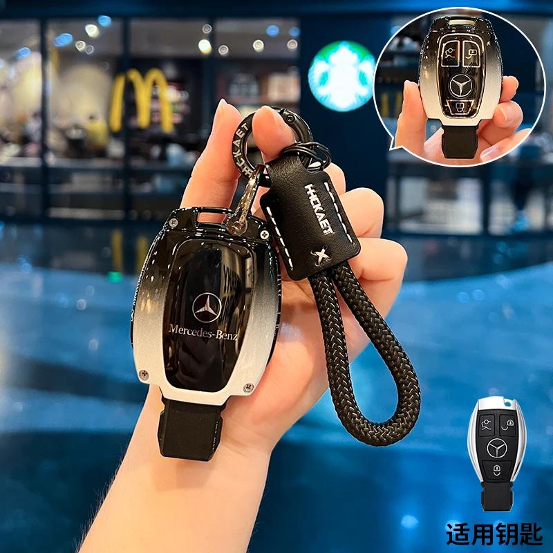 Car Key Case Replacement Cover 3buttons for Mercedes-Benz Key AMG MAYBACH 2016+ C-class E-class GLC300L E300l/E260/E350 A200 HO1