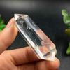 Unique Natural Clear Point Quartz White Crystal Raw Stone Terminated Wand Specimen With Intricate Lines And Patterns