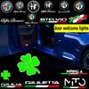 Pour Accessoires 159 166 GT Giulia Mito Giulietta Stelvio Brera Ombre Fantôme Projecteurs de Logo de Porte Lumière d'Accueil