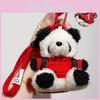 Plush Colorful Panda Backpack Keychain Cute Doll Pendant Perfect For Gifts