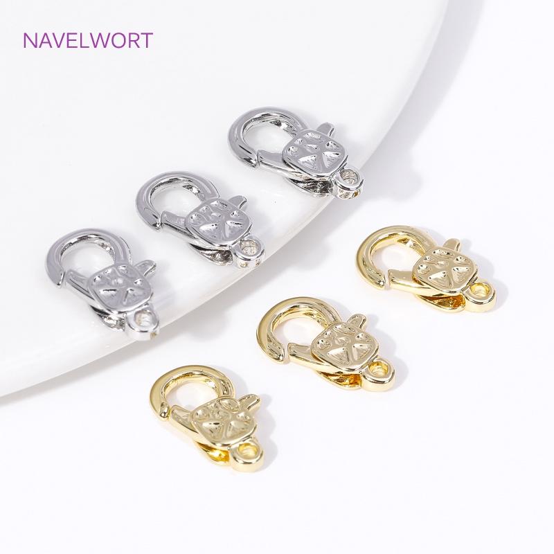 15.2*9.5mm 18K Gold Plated Lobster Clasps Fasteners High Quality Bracelet Connect Clasps DIY Bracelet Jewelry Making Accessories