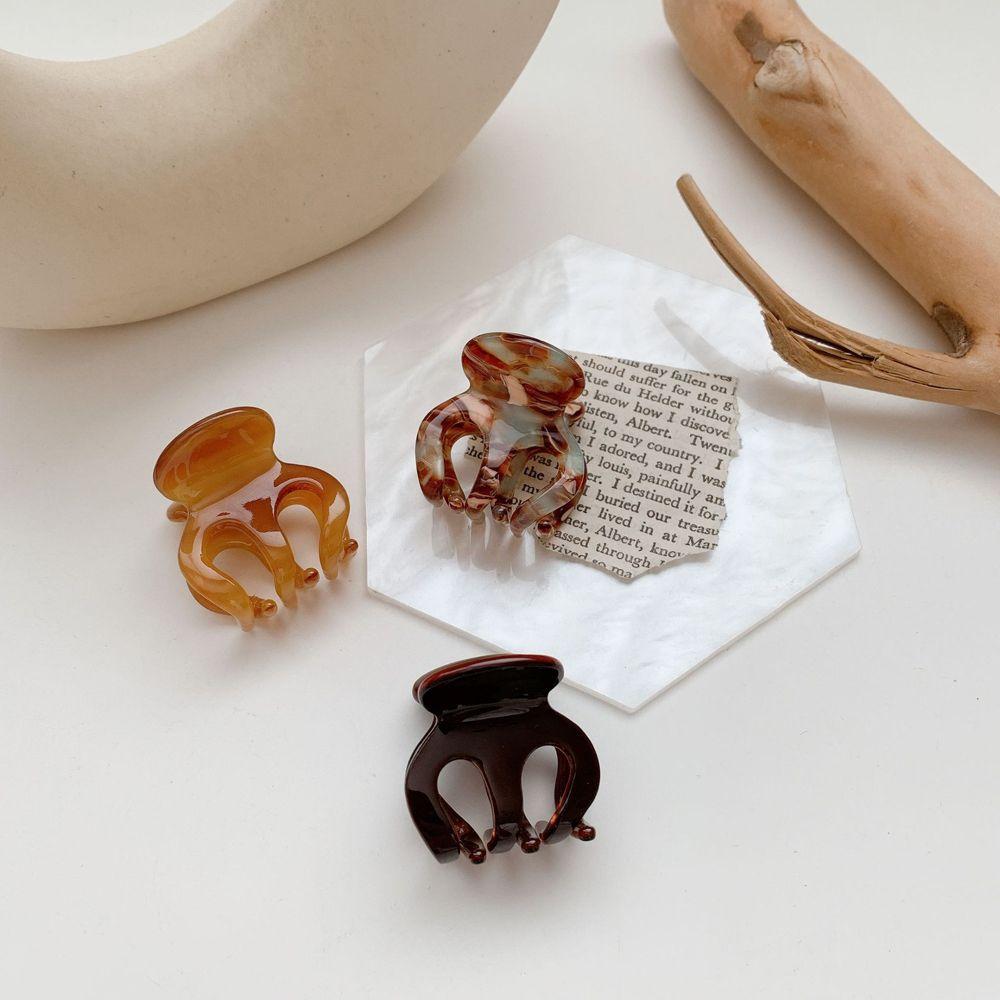 Small Gripper Headdress Elegant Women Hair Claw Korean Style Hair Clip Small Shark Clip Acetic Acid