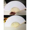  Pack of 10 Chinese Plain Paper Fan White Painting Folding Fan for Art and Crafts
