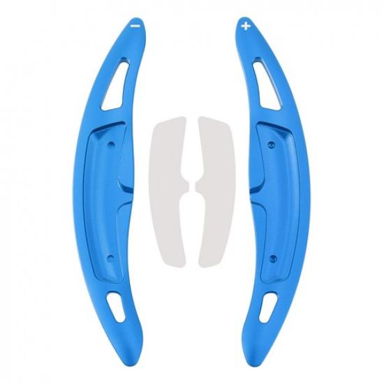 Steering Wheel Paddle Shifter Extension For Porsche Panamera 718 Aluminium Blue