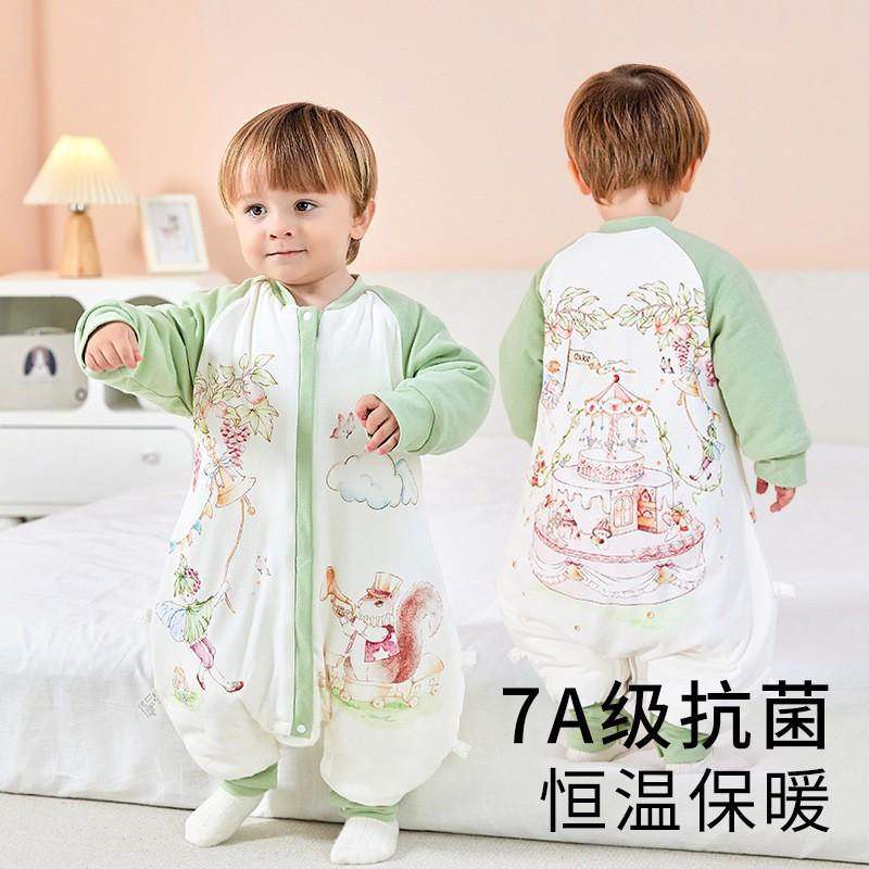 Cotton Baby Sleep Sack Winter Thickened Anti-Kick Blanket A Class Infant Pajamas
