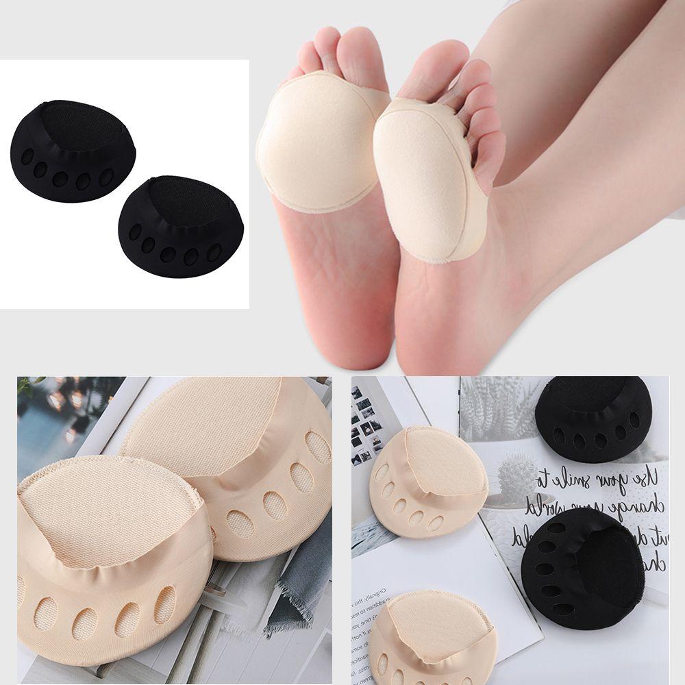 High Heels Ease Pain Socks Toe Pad Insert Half Insoles Forefoot Pads Five Toes