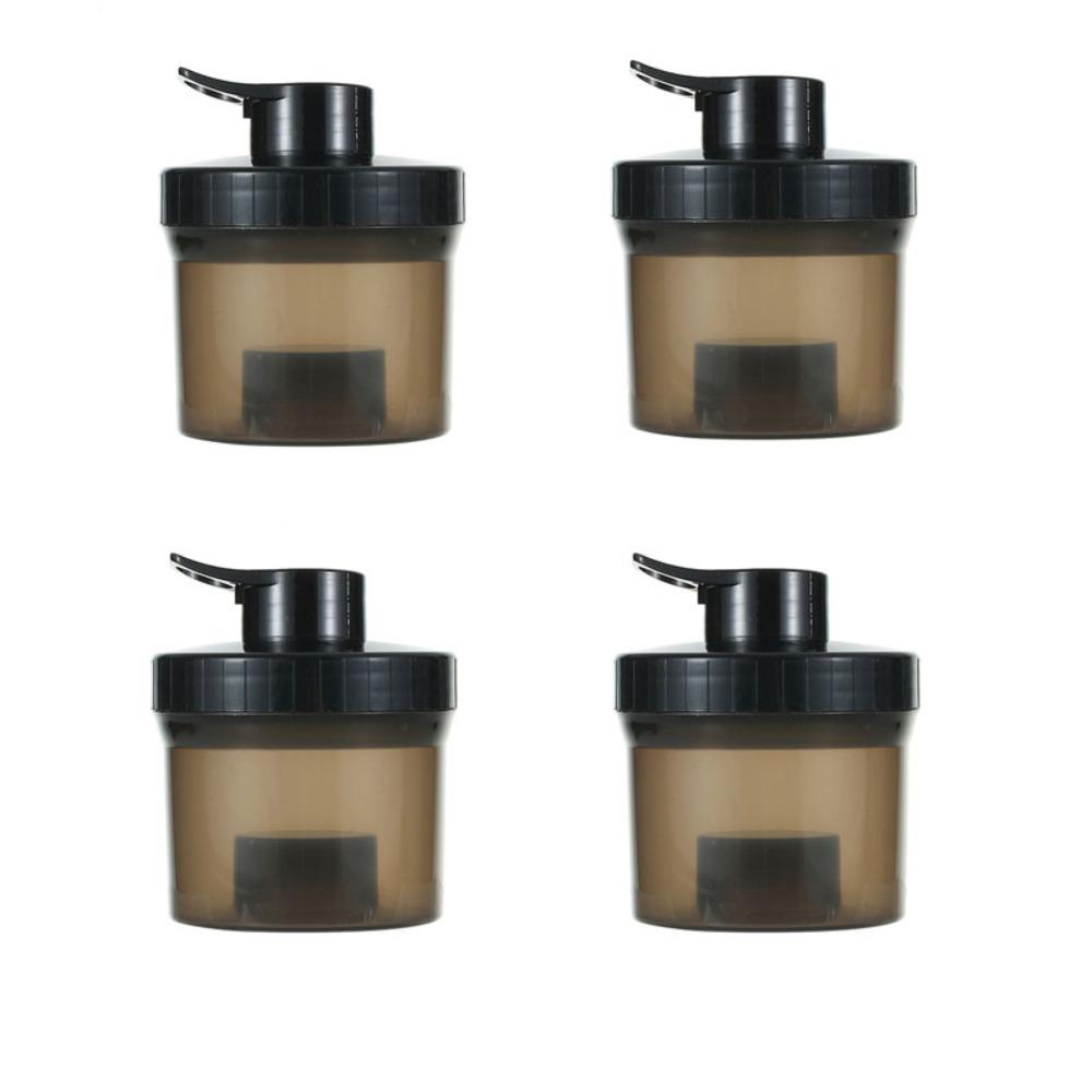 

4 шт. Штабелируемая коробка для приправ для барбекю 100 мл Контейнер для приправ Коробка для специй для барбекю Пикник чёрный