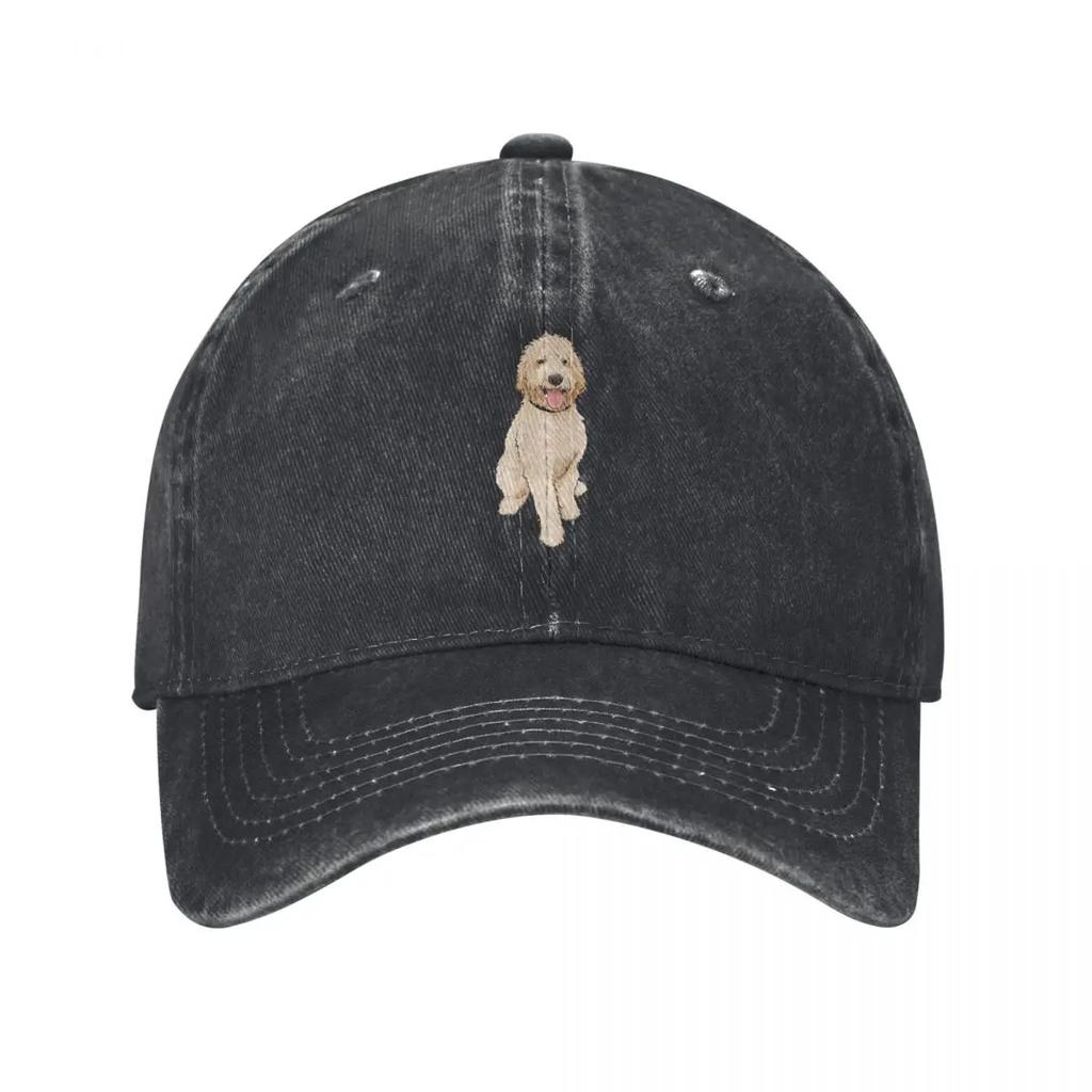 Golden Doodle Baseball Cap for Men Original Mesh Baseballs Caps Funny Adjustable Summer Dad Gift
