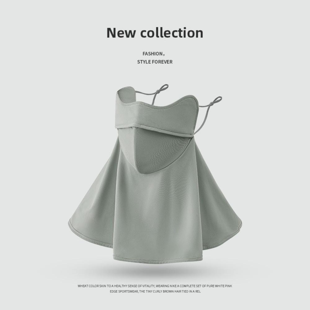 Anti-UV Ice Silk Sunscreen Mask Neck Protection Facial Gini New Bandana Scarfs  Outdoor Sports