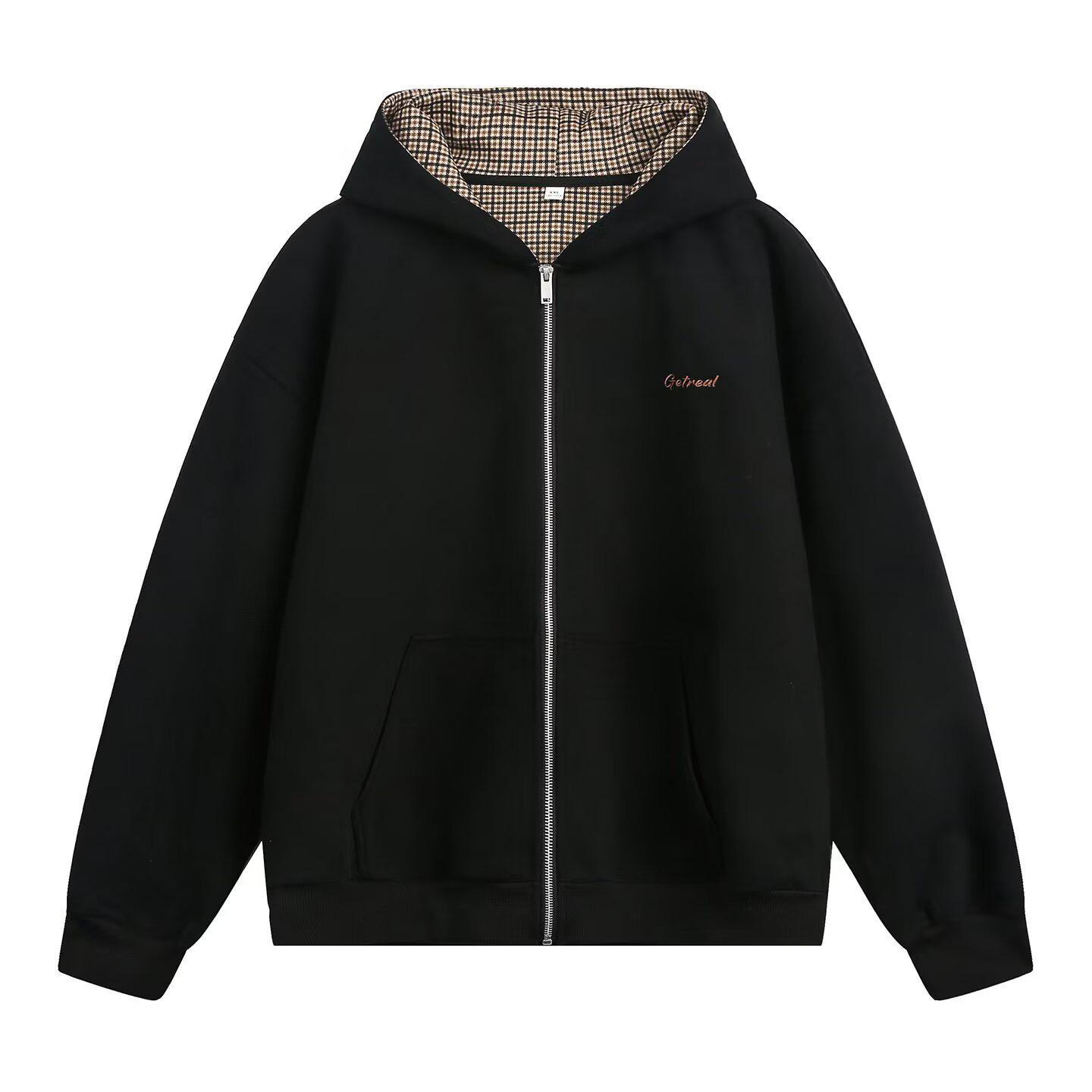 

Men s Plus Size 3D Double Zipper Casual Hooded Cardigan Jacket 3XL