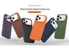 Magnetic Tech Cloth Fabric Phone Case for iPhone 15/16/17 Pro Max with Camera Button Protection.