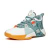 Anta Speedy 2 Fabric Slip Resistant Abrasion Resistant Mid top Vintage Basketball Shoes Men's White Green 112141606-3