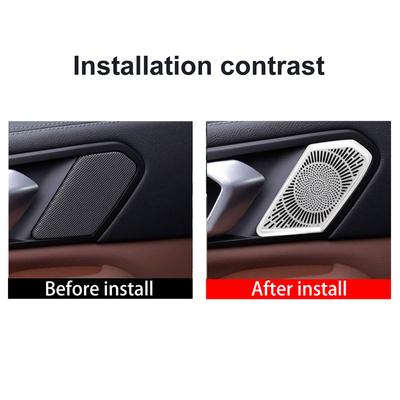 Pentru BMW X5 X6 X7 G05 G06 G07 - Din aliaj de aluminiu, mânerul ușii din spate, capacul difuzorului, ornamentul interior al mașinii