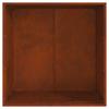 Fire Pit Brown 80 X 80 X 43 Cm Weatherproof Steel