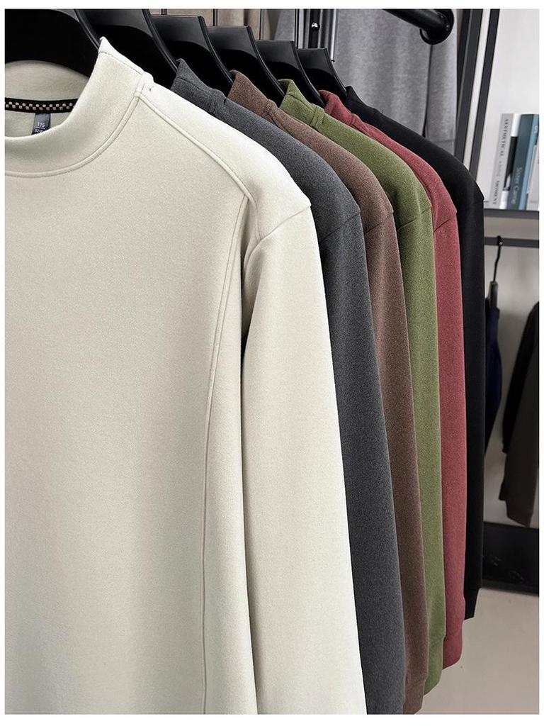 Men's Thickened 520g German Fleece Hoodie - Heavyweight, Warm, Casual Long Sleeve Base Layer for Autumn/Winter 2025