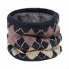 Neck Warmer, Thick Knit Scarf, Winter Thermal for Men Women Khaki