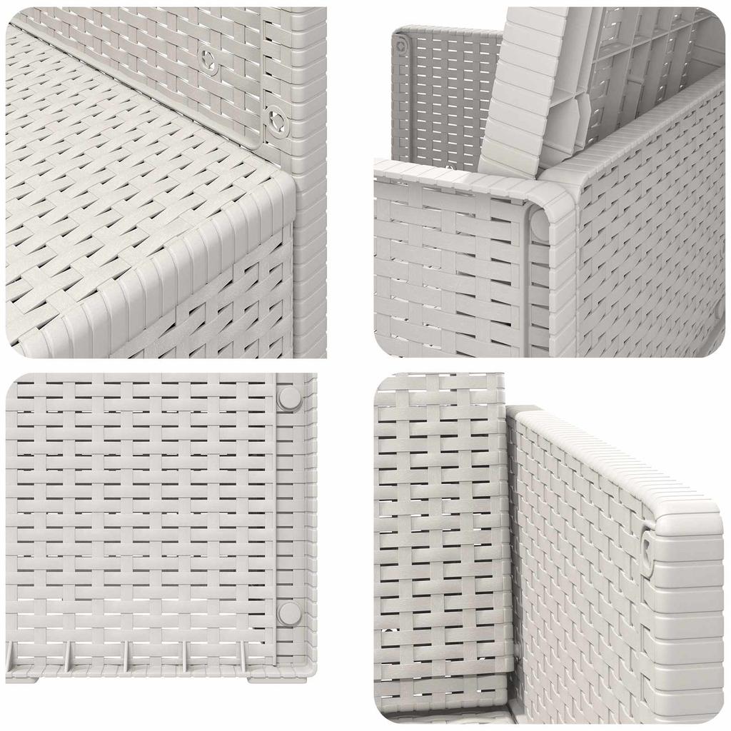 Garden Dining Chairs 2 pcs White PP
