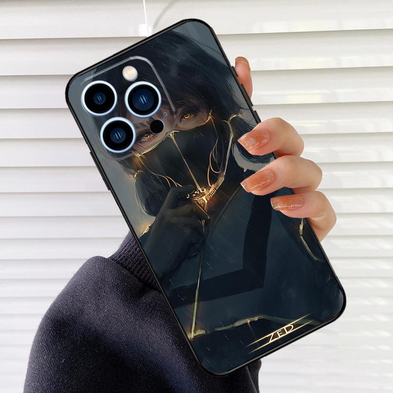 Anime Girl Mask Phone Case For iPhone 16 15 14 13 11 12 17 Pro Max mini 15 16 Plus 16e 17 Air Cover Fundas