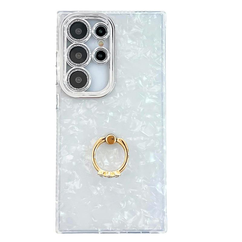 Galvanisieren Blitzpulver Linsenfolie Samsung S25 Ultra Handyhülle Wasserwellen A16 Ringhalterung A36