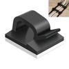 50/100Pcs Wire Cable Holder Clips R-type Black/White Plastic Adhesive Fixed Fastener Clamp for Home Office Desktop Organizer