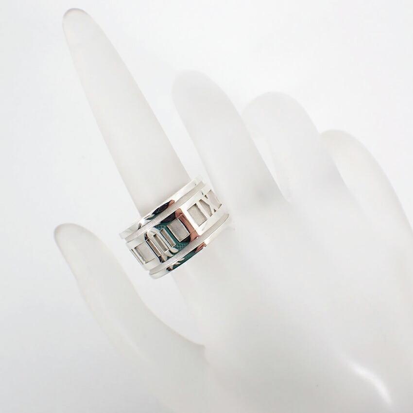 [Used] TIFFANY 925 Atlas Wide Ring, Size 14.5, J44-3