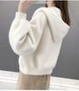 Korean Style Women's Faux Mink Long Sleeve Knit Cardigan – Trendy, Versatile, Year-Round Wear