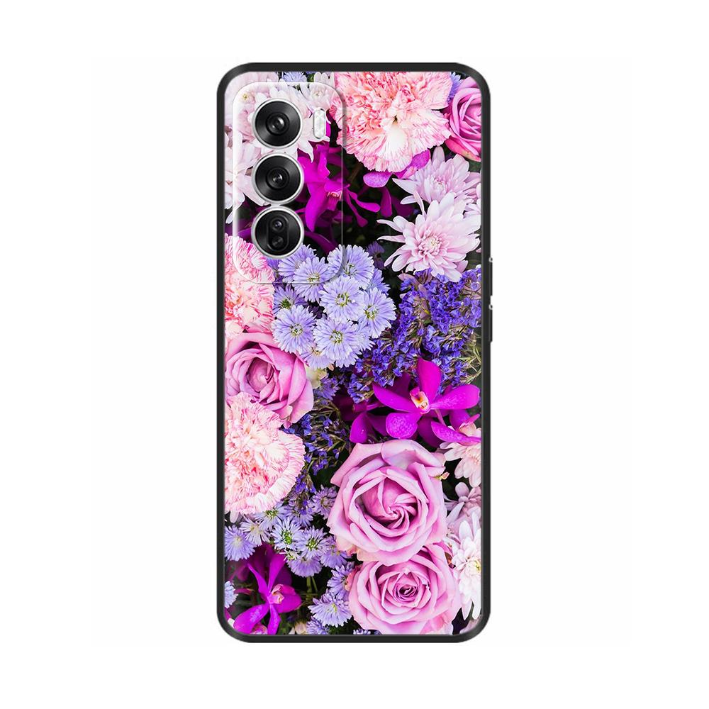 Silicone Case For OPPO Reno 12 Phone Cases Lovely Cat Cover Reno12 5G Soft Liquid Silicon Back Cover For OPPO Reno 12 Pro 5G