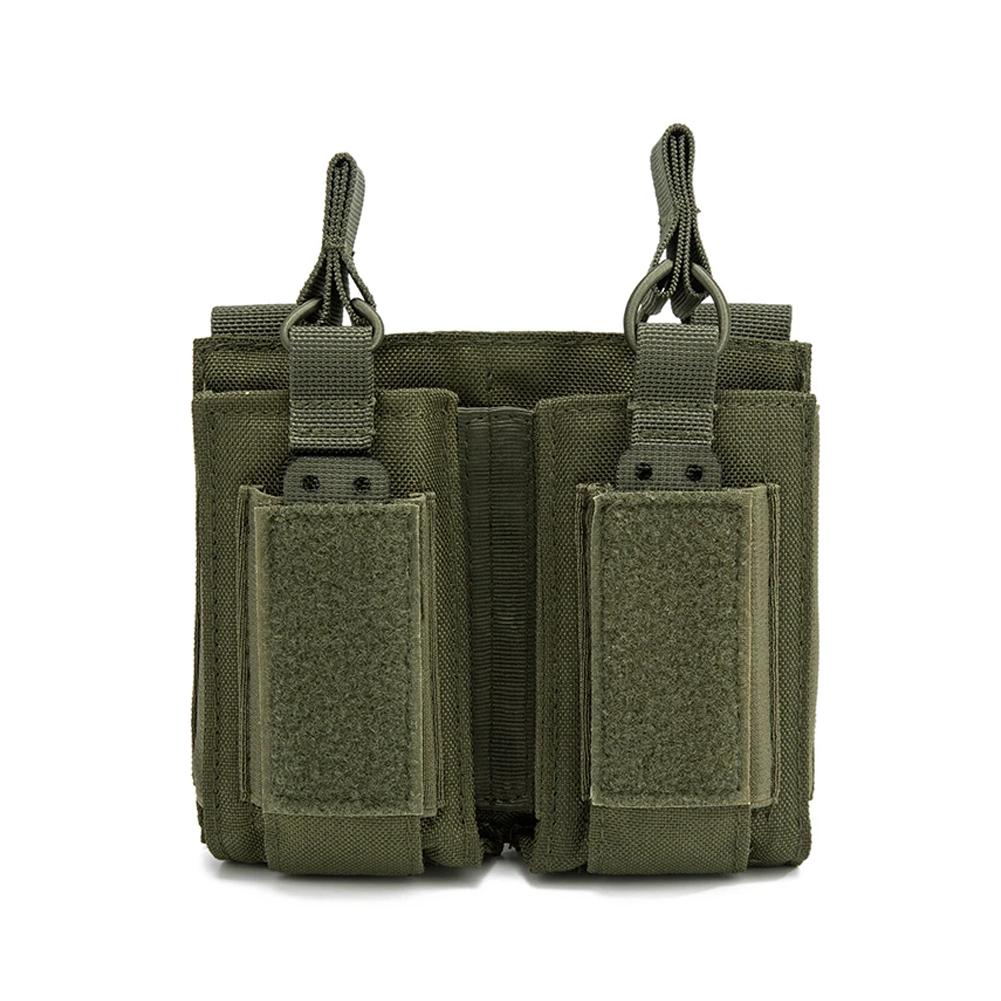 1Pc M4 M14 M16 AK AR Magazine Pouch Tactical Molle Triple Magazine Pouch Double-Layer Mag Pouches Universal Cartridge Holder